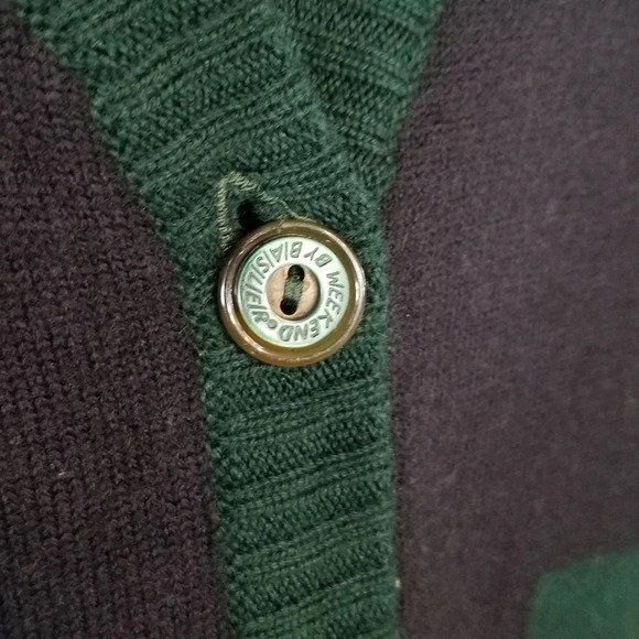 Basler blue and green wool Academia  cardigan - Picture 4 of 4